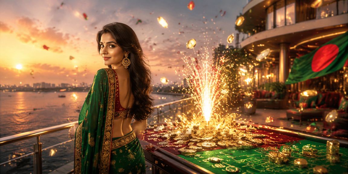 ঈদ পর্বের বিশেষ বোনাস অফার প্রদর্শিত একটি বর্ণিল সাইনবোর্ড